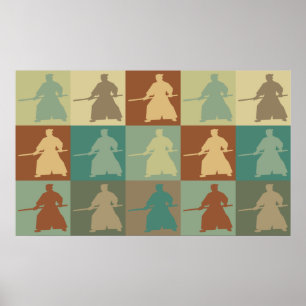 Pôster Pop art do Aikido