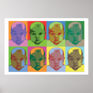 Poster Pop art do bebê