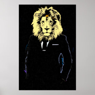 Pôster Pop art do Sr. Lionheart Sucesso