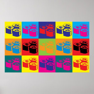Pôster Pop art do sushi