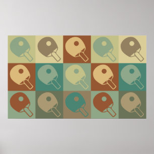 Poster Pop art do ténis de mesa