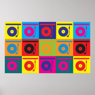 Pôster Pop art dos registros