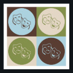 Poster Pop Art Drama<br><div class="desc">Drama de Arte pop. Adquira este design divertido com seu passatempo,  ocupação ou obsessão em t-shirts,  adesivos e muito mais. Eles também fazem presentes de excelente!</div>