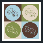 Poster Pop Art Drama<br><div class="desc">Drama de Arte pop. Adquira este design divertido com seu passatempo,  ocupação ou obsessão em t-shirts,  adesivos e muito mais. Eles também fazem presentes de excelente!</div>