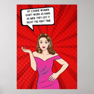 Poster Pop Art Engraçado Sassy Sarcastic Dizendo