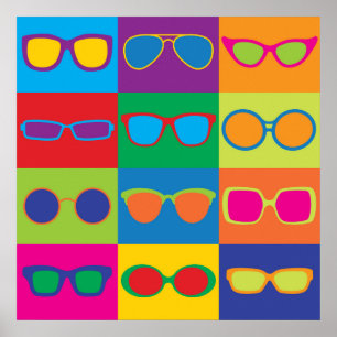 Pôster Pop Art Eyeglass