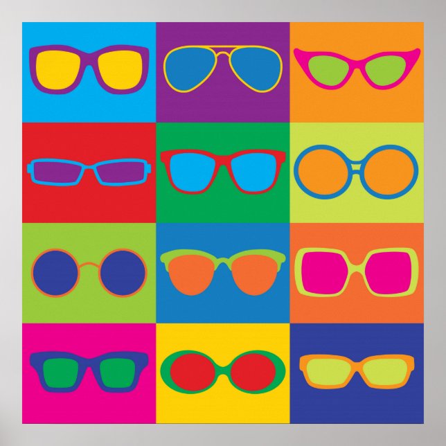 Pôster Pop Art Eyeglass (Frente)