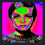 Poster Pop Art Fashion<br><div class="desc">Um trabalho de arte de pop e moda</div>