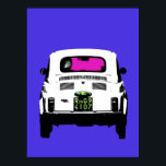 Pôster Pop Art Fiat 500, cinquecento, em Roma, Itália<br><div class="desc">Um impressão de um Fiat 500,  cinquecento,  que eu filmei no ano passado em Roma,  uma imagem clássica de pop de uma safra de excelente,  retrô,  carro.</div>