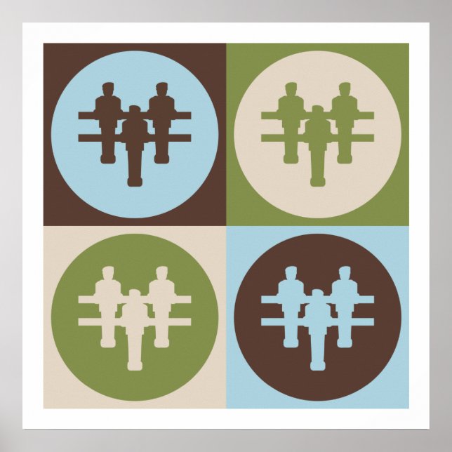 Poster Pop Art Foosball (Frente)