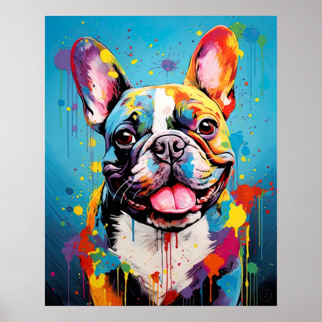Poster Pop Art Frenchie (Frente)