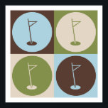 Pôster Pop Art Golf<br><div class="desc">Pop Art Golf. Adquira este design divertido com seu passatempo,  ocupação ou obsessão em t-shirts,  adesivos e muito mais. Eles também fazem presentes de excelente!</div>