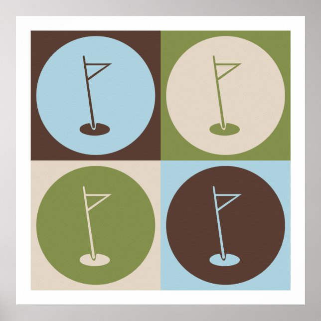 Pôster Pop Art Golf (Frente)