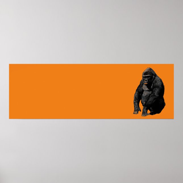 Poster Pop Art Gorilla (Frente)