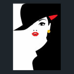 Poster Pop Art Inspirou Moda 3<br><div class="desc">Pop Art Inspirou Mulher da Moda</div>