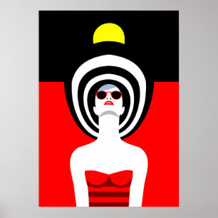 Poster Pop Art Inspirou Mulher Moda 9