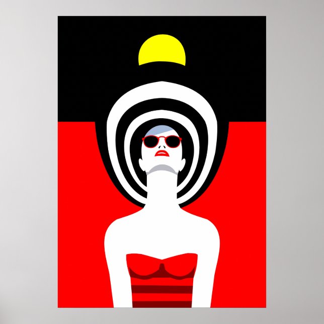 Poster Pop Art Inspirou Mulher Moda 9 (Frente)