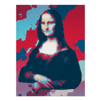 Pôster Pop Art Interpretation of Mona Lisa