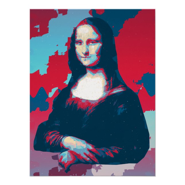 Pôster Pop Art Interpretation of Mona Lisa (Frente)
