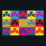 Poster Pop Art irlandês<br><div class="desc">Arte Pop irlandesa. Se o irlandês é o seu hobby,  ocupação,  ou obsessão,  mostre-o com excelentes irlandeses,  canecas,  adesivos,  e muito mais. Eles também são presentes de excelente para outros fãs irlandeses!</div>