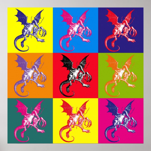 Poster Pop Art Jabberwocky (Frente)