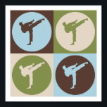 Pôster Pop Art Karate<br><div class="desc">Pop Art Karate. Adquira este design divertido com seu passatempo,  ocupação ou obsessão em t-shirts,  adesivos e muito mais. Eles também fazem presentes de excelente!</div>