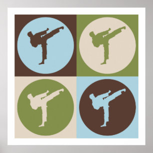 Pôster Pop Art Karate