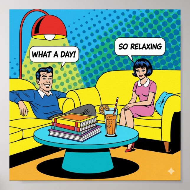 Poster Pop Art Lounge (Frente)