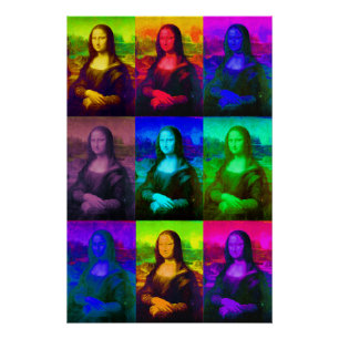 Pôster Pop Art Mona Lisa