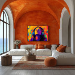 Poster Pop Art Music Lover - Ouvido com Fone de Ouvido<br><div class="desc">Esta vibrante cena musical de pop artística captura a felicidade de ouvir música, apresentando uma pessoa mergulhada em som com fones de ouvido corajosos e coloridos. Perfeito para amantes da música, este trabalho de arte rompe com cor e energia, ideal para salas de música, espaços vivos ou como presente para...</div>