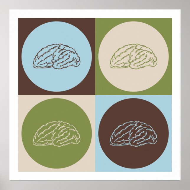 Pôster Pop Art Neuroscience (Frente)