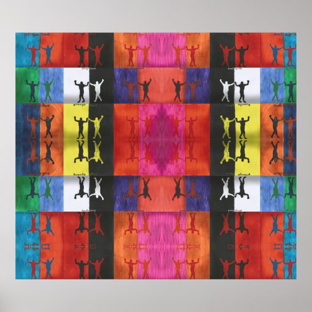 Poster Pop art no.1 by Yeshaya Dank - unity & harmony (Frente)