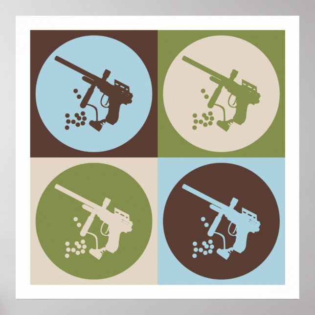 Poster Pop Art Paintball (Frente)