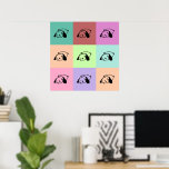 Poster Pop Art Panda<br><div class="desc">Pop art panda</div>