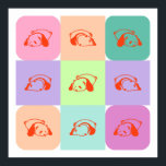 Poster Pop Art Panda Bear Mix<br><div class="desc">Pop Art Panda Bear Mix.</div>