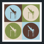 Pôster Pop Art Pole Vaulting<br><div class="desc">Pop Art Pole Vaulting. Adquira este design divertido com seu passatempo,  ocupação ou obsessão em t-shirts,  adesivos e muito mais. Eles também fazem presentes de excelente!</div>