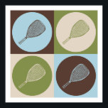 Pôster Pop Art Racquetball<br><div class="desc">Pop Art Racquetball. Adquira este design divertido com seu passatempo,  ocupação ou obsessão em t-shirts,  adesivos e muito mais. Eles também fazem presentes de excelente!</div>