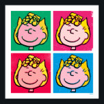 Poster Pop Art Sally | Padrão Mod for You<br><div class="desc">Dê uma olhada neste design super fofo que apresenta Sally em um padrão de pop de arte divertido.</div>