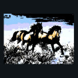 Pôster Pop Art Selvagens Cavalos de Liberdade Motivaciona<br><div class="desc">Trabalhos de arte,  pinturas,  imagens e imagens digitais de cavalos selvagens</div>