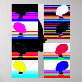 Poster Pop Art Silhouettes