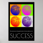 Poster Pop Art Success Motivational Basball Trendation<br><div class="desc">Esporte Pensado Digitalmente em Arte Editada - Impressão de Poster de basquete - Trabalho de arte de Estilo de BD Digital - Pop de Arte Universitária - Imagens de Computador - A única maneira de fazer o trabalho de excelente é amar o que você faz.</div>