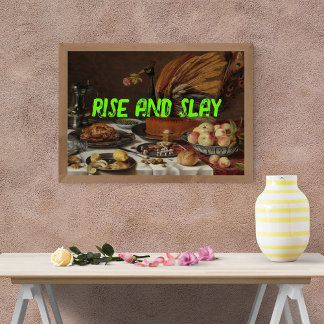 Pôster Pop Art Trendy Rise and Slay Engraçado Poster