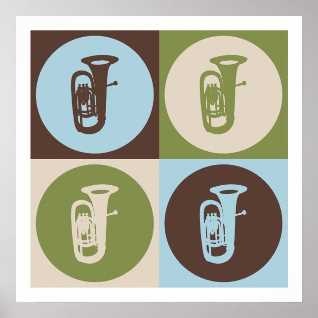 Pôster Pop Art Tuba (Frente)