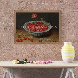 Pôster Pop Art Você está fazendo o Docinho Excelente Berr