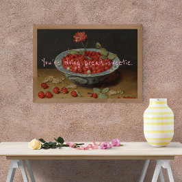 Pôster Pop Art Você está fazendo o Docinho Excelente Berr