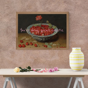 Pôster Pop Art Você está fazendo o Docinho Excelente Berr