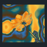 Pôster Pop Art Yellow Cosmos Flower<br><div class="desc">Pop Art Belo Amarelo Cosmo Flor</div>