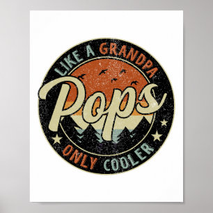 Poster Pop Como Um Vovô Só Fofo Retro De Vintage Mais Fri