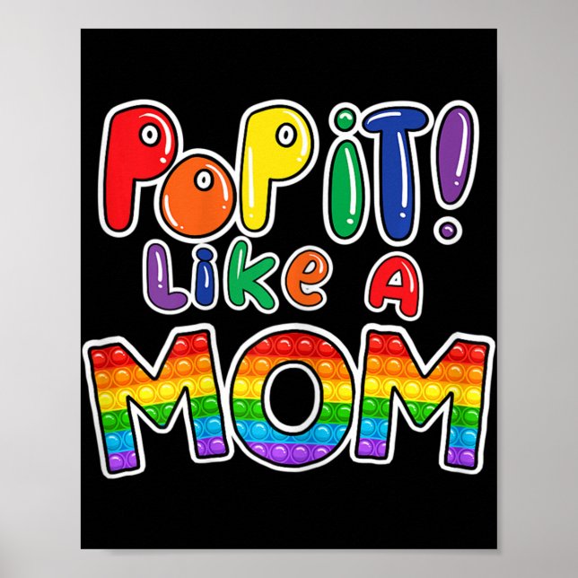 Poster Pop como uma mãe da garota de aniversário ou garot (Frente)