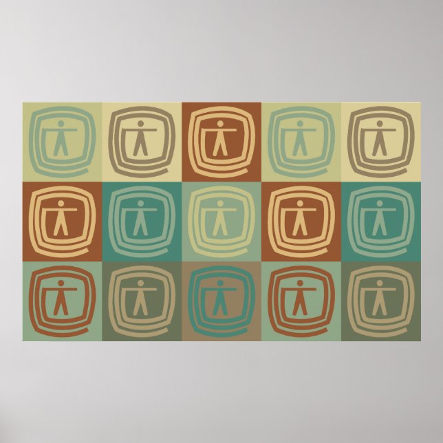 Pôster Pop de Arte da Terapia Ocupacional (Frente)